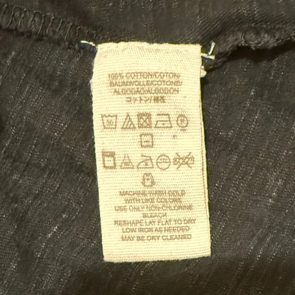 Free People Luna Long Sleeved Top in Washed Black - Picture 11 of 11